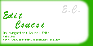 edit csucsi business card